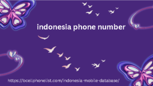 indonesia phone number