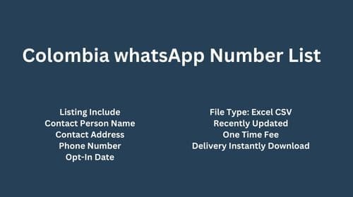 Colombia WhatsApp Number List