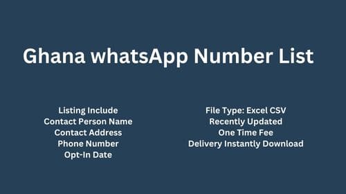 Ghana WhatsApp Number List