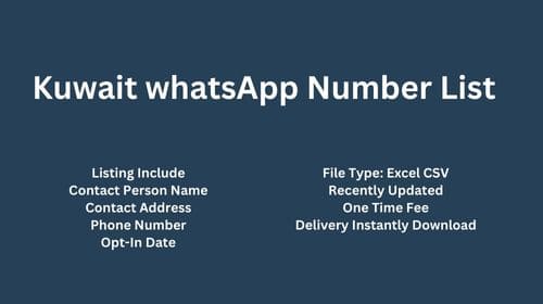 Kuwait WhatsApp Number List