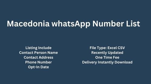 Macedonia WhatsApp Number List