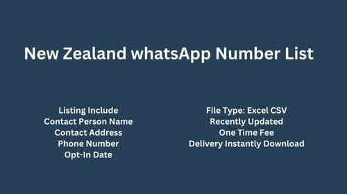 New Zealand WhatsApp Number List
