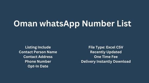 Oman WhatsApp Number List