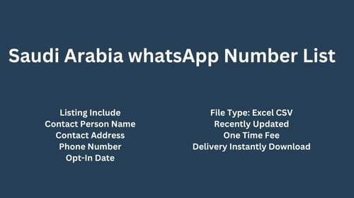 Saudi Arabia WhatsApp Number List