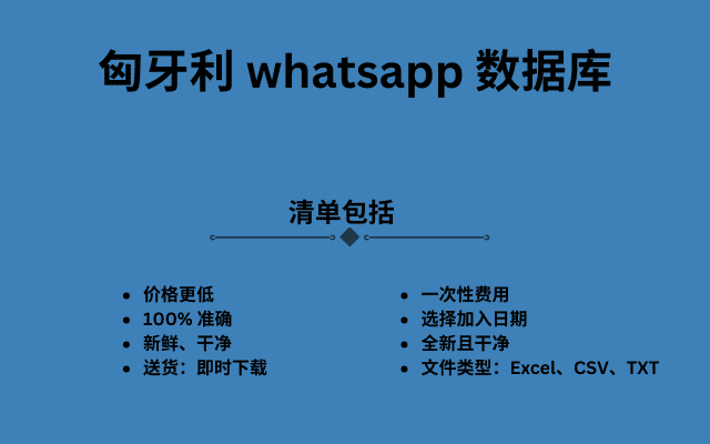 匈牙利 whatsapp 数据库