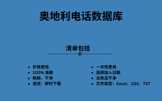 奥地利电话数据库