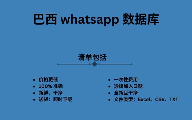 巴西 whatsapp 数据库